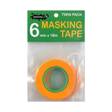 Icky Sticky 32003 Masking Tape 6mm x 18m (2pc)